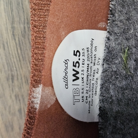 Allbirds Tree Breezers Slip On Ballet Flats Size 5.5 Lightweight Sunkissed Red - Picture 6 of 6